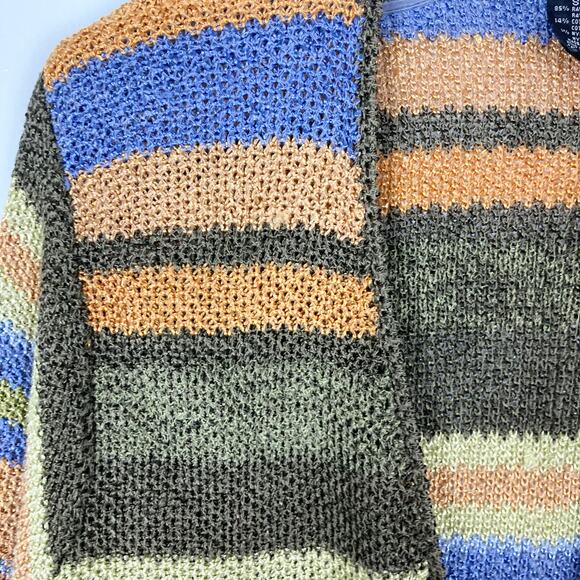NWOT VINTAGE SIGRID OLSEN Cardigan S Multi Mother Pearl Long Sleeve Cotton Rayon - Picture 5 of 10